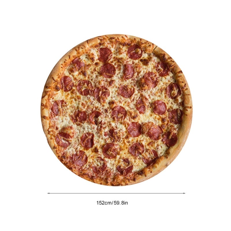 Portable Comfort Mexican Round Pizza Print Airplanes Beach Camping Throw Mat Blanket - Image 5