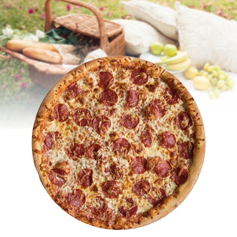 Portable Comfort Mexican Round Pizza Print Airplanes Beach Camping Throw Mat Blanket - Image 2