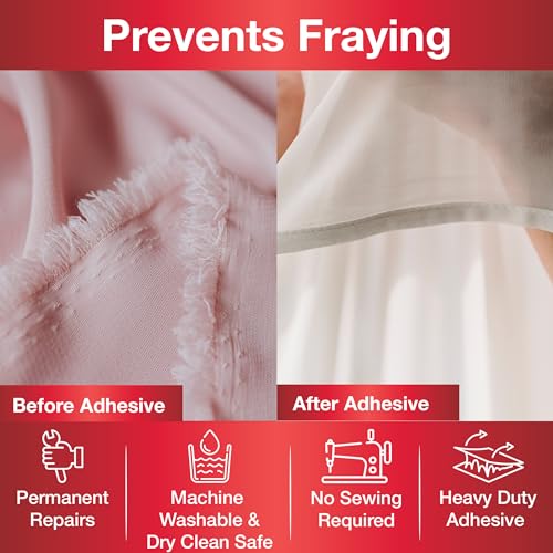 SINGER 00240 Heavy Duty Iron-On Fusing Web, Fabric Adhesive, - Image 4