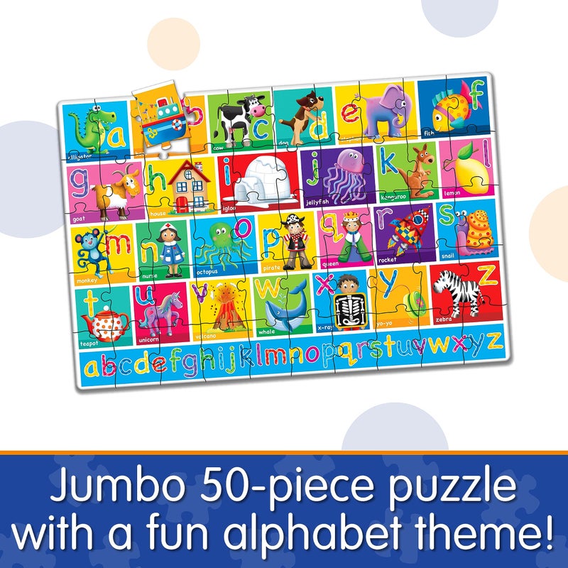 The Learning Journey: Jumbo Floor Puzzles - Alphabet - Extra Large Puzzle Measures 3 ft by 2 ft - Preschool Toys & Gifts for Boys & Girls Ages 3 and Up (436318) - Image 2
