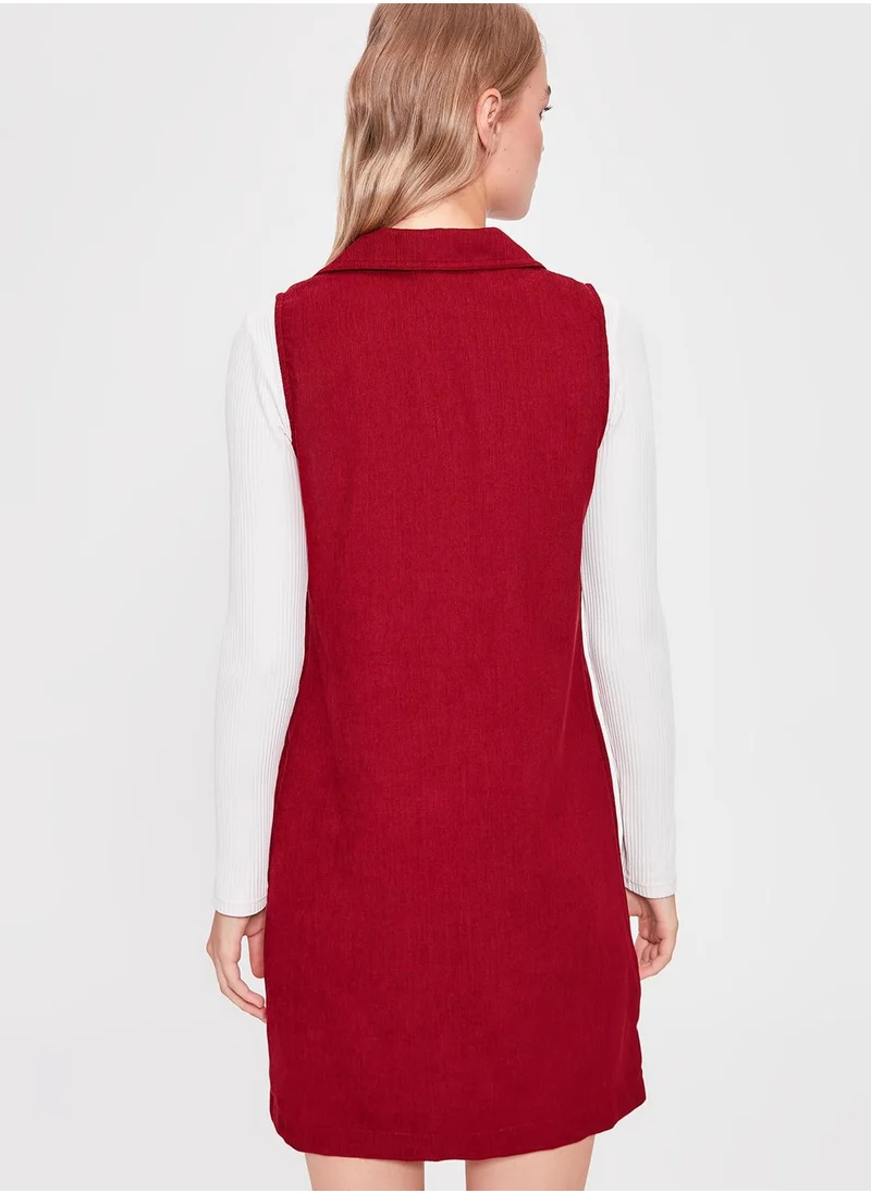 trendyol Pocket Detail Button Down Dress