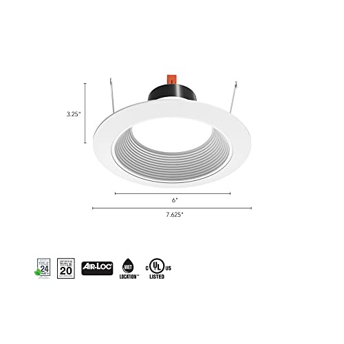 Juno 6 Inch LED Recessed Lighting, G4 Series Retrofit LED Downlight, Ceiling Light for Kitchen or Shower, 700 Lumens, 3000K Warm White, Wet Location Rated, Dimmable, Baffle Trim - Image 4