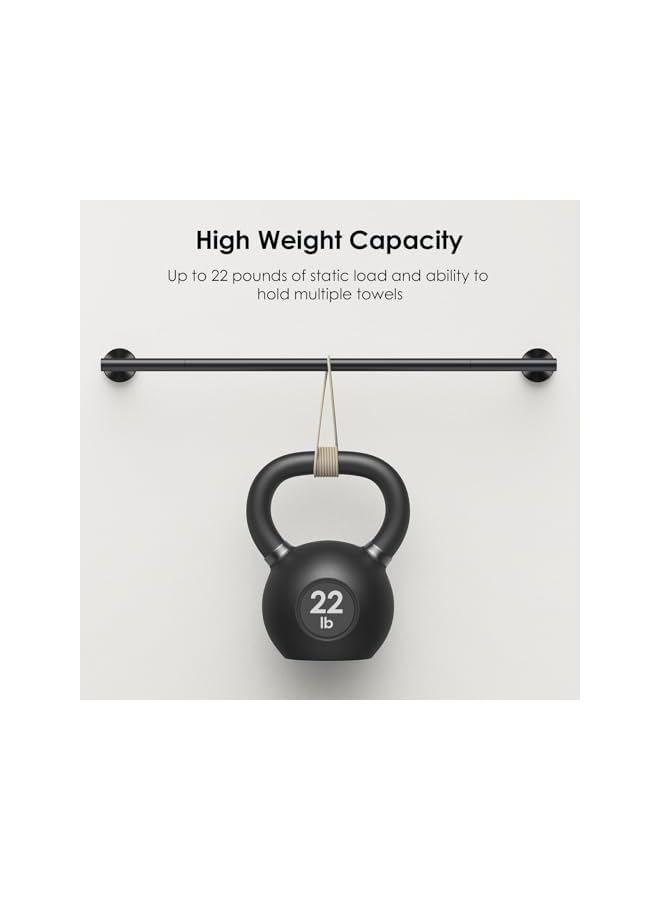 promass Towel Bar, 40cm Brushed Nickel Hand Towel Holder, Waterproof Rustproof Wall Mounted Towel Bar, Stainless Steel Towel Bar, Modern Design Towel Racks Suitable for Bathroom, Kitchen, RV - Image 5