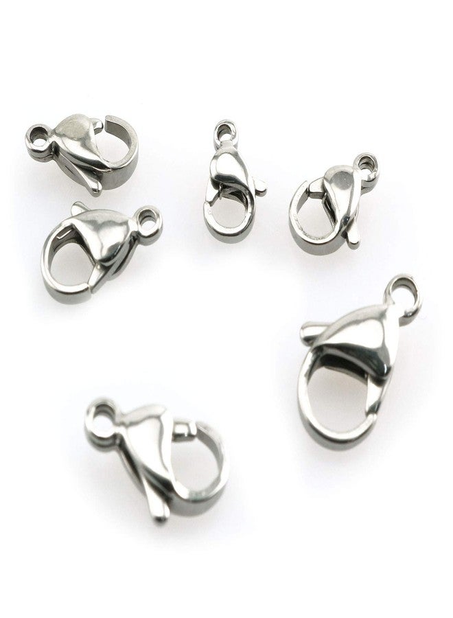 Tegg 60PCS 6 Size 304 Stainless Steel Lobster Claw Clasps for Jewelry Necklace Bracelet Making - Image 1