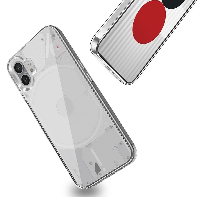 Nishtech غطاء خلفي شفاف هجين ناعم رفيع مضاد للغبار لهاتف Nothing Phone 1 5G مع حماية للكاميرا - Image 2