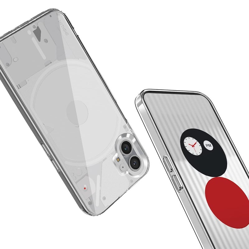 Nishtech غطاء خلفي شفاف هجين ناعم رفيع مضاد للغبار لهاتف Nothing Phone 1 5G مع حماية للكاميرا - Image 4