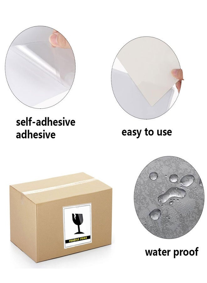 HAWAWA 20 PCS Self Adhesive Index Card Pockets with Top Open, Clear Plastic Label Holder for Cards of Note, Library and Business, Adhesive Label Pockets & Card Holder A5 14.8×21cm (Index Card not Included) - Image 3