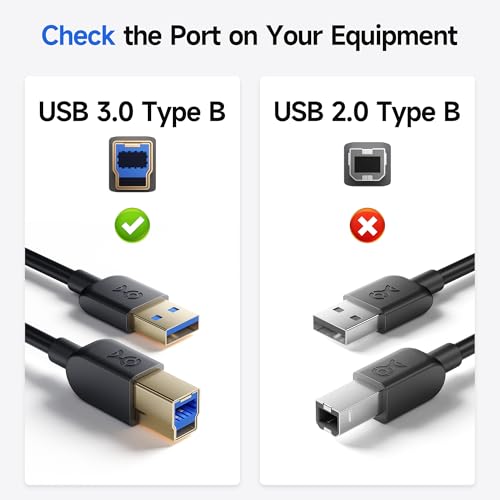 Cable Matters 5Gbps Long USB 3.0 Cable - 15ft, USB A to B Cable, USB3 Cord with Type-B 3.0 Connector for Hard Drive Enclosure/Built-in Hub and More, Black - Image 3