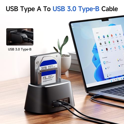 Cable Matters 5Gbps Long USB 3.0 Cable - 15ft, USB A to B Cable, USB3 Cord with Type-B 3.0 Connector for Hard Drive Enclosure/Built-in Hub and More, Black - Image 2
