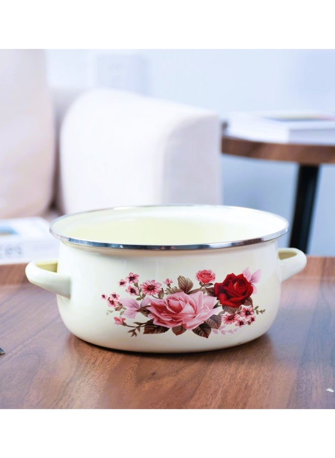 إكسترا طقم قدور شينكو نقشة ورود 5 قدر بغطاء - Image 4