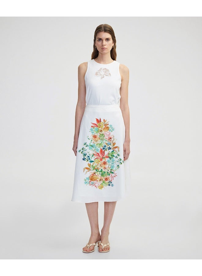 Ipekyol Floral Print Skirt  - Image 1