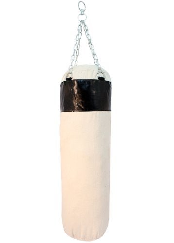 Last Punch Black Canvas Punching Bag with Chains - Image 2