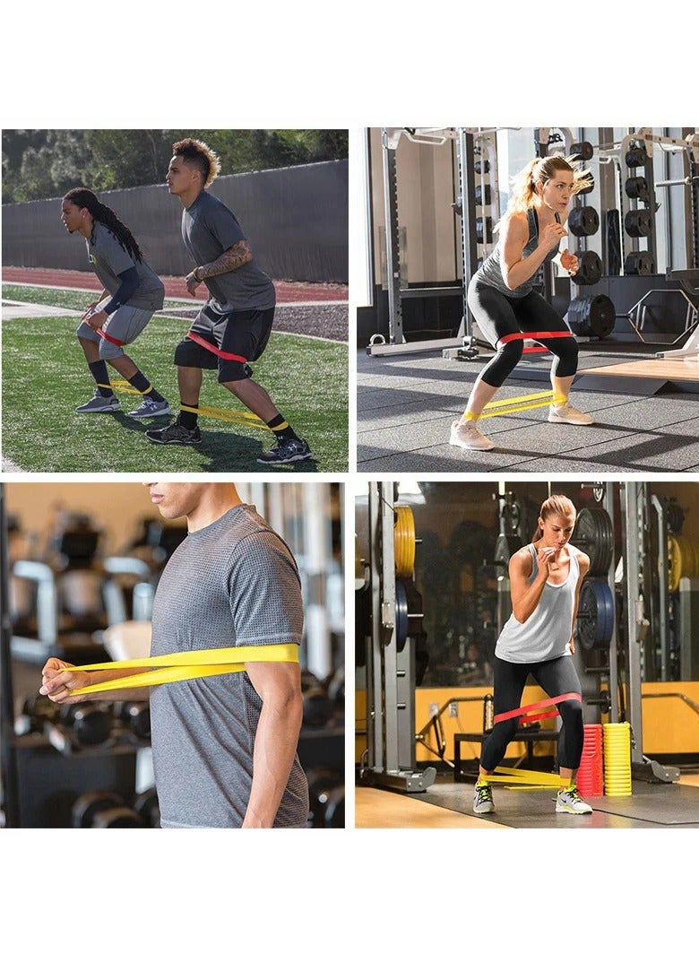 Generic 5-Piece Resistance Loop Exercise Bands TPE Resistance Bands Fitness Set Rubber Loop Bands Strength Training Workout Expander Yoga Gym Equipment Elastic Rubber Loop With Carry Bag Set - Image 5