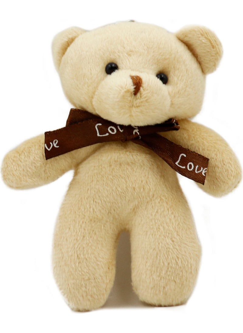 Repro Design Beige Plush Teddy Bear Keychain 1 Piece 12 cm  - Image 1
