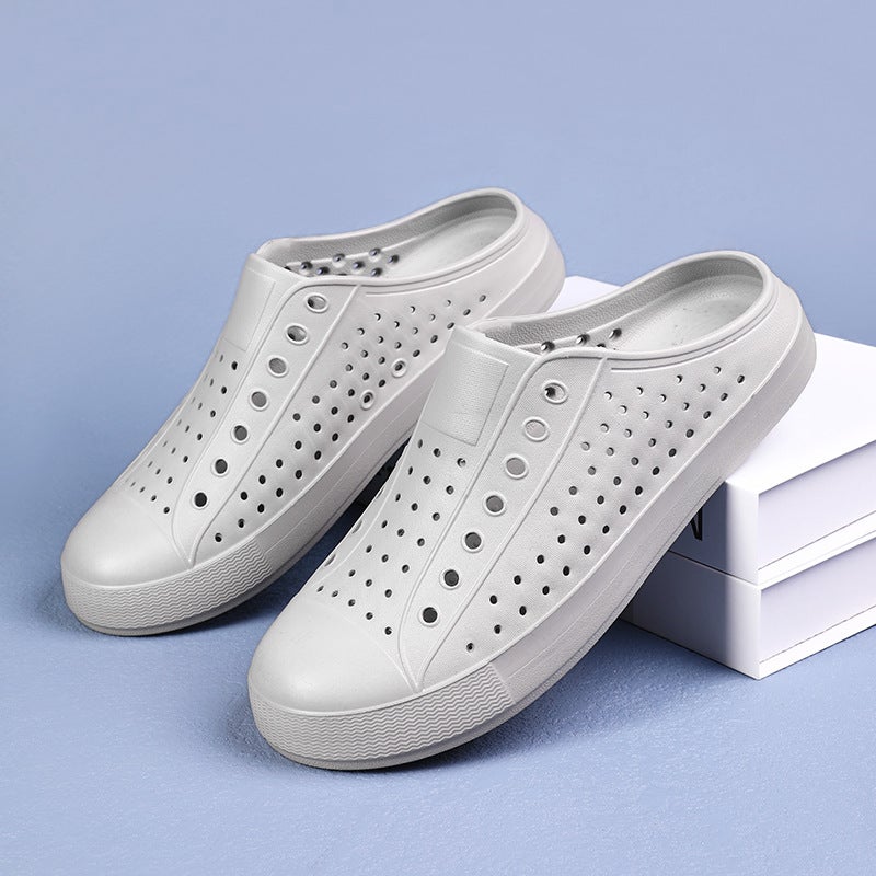 Heron Overwear Summer Cave Shoes Children'S Baotou Hollow Breathable Non-Slip Casual Wading Soft-Soled Sandals For Boys And Girls - Image 5