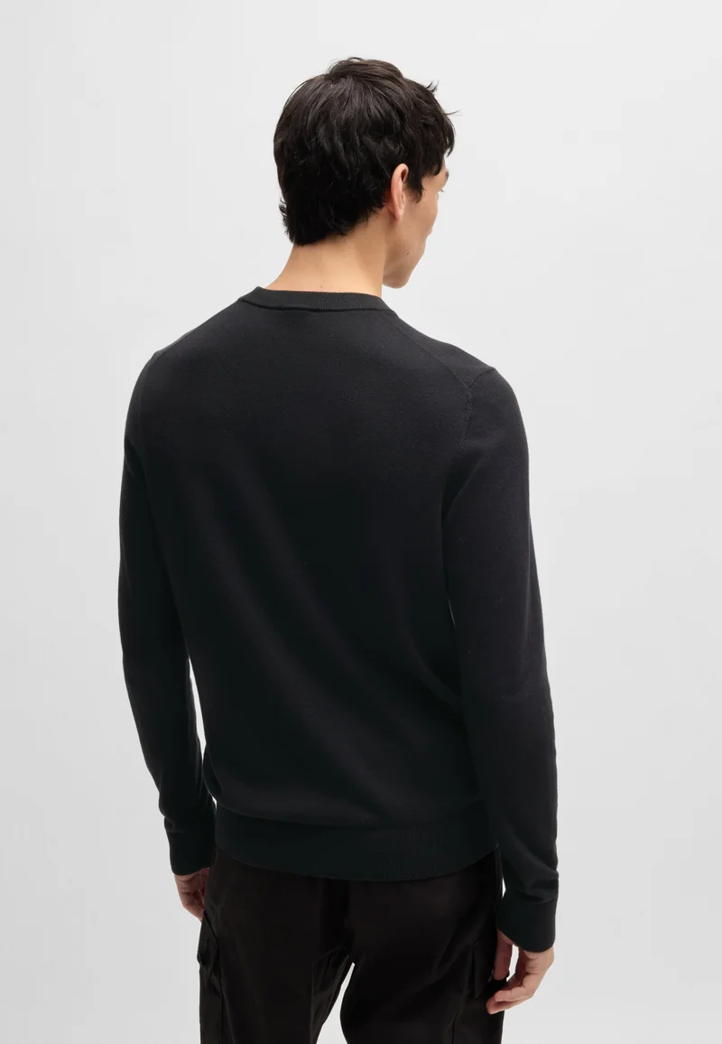 HUGO Regular-fit sweater in a cotton blend