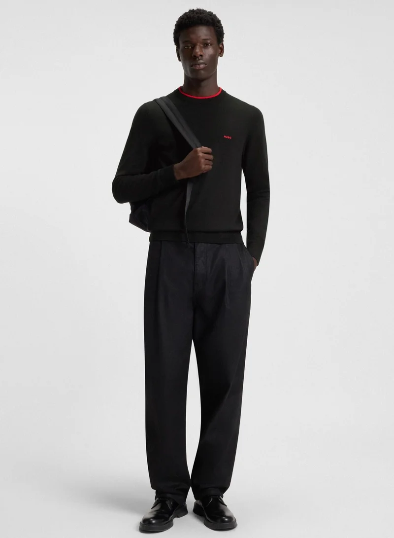 HUGO  Regular-fit sweater in a cotton blend for Men | Best Price UAE