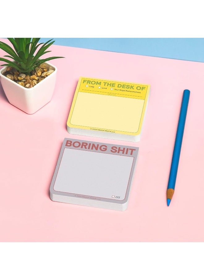 Knock Knock Boring Shit Sticky Note  - Image 5