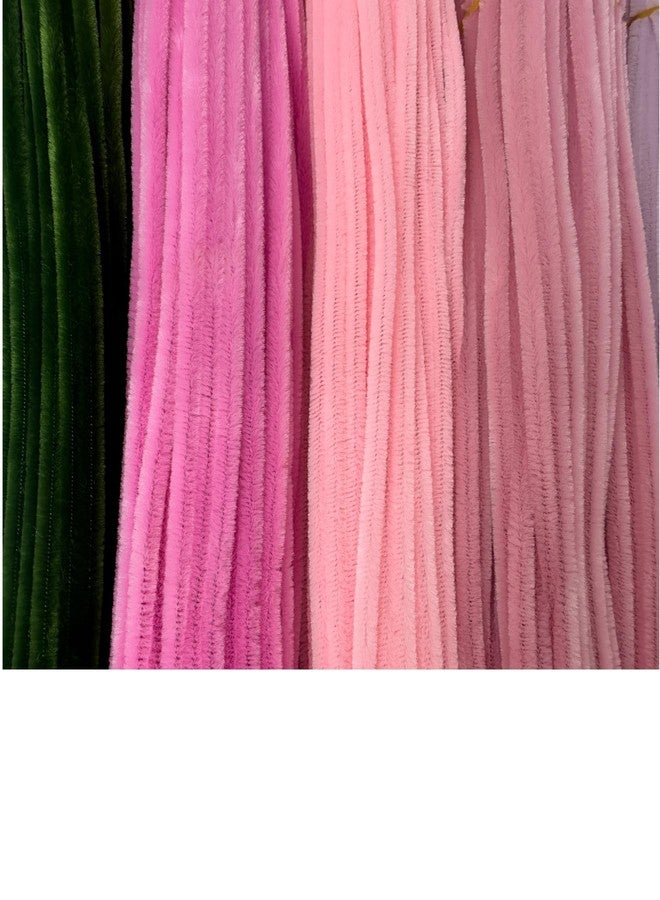 SYMHHA 450 Pcs Pipe Cleaners Craft Kit for Flower Making,5 Colors,Complete DIY Flower Craft Set with Chenille Stems,Craft Wire,Stamen,Tape,Ribbon,Gifts&Decorations for Children, Adults&School Art - Image 3