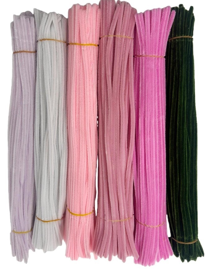 SYMHHA 450 Pcs Pipe Cleaners Craft Kit for Flower Making,5 Colors,Complete DIY Flower Craft Set with Chenille Stems,Craft Wire,Stamen,Tape,Ribbon,Gifts&Decorations for Children, Adults&School Art - Image 1
