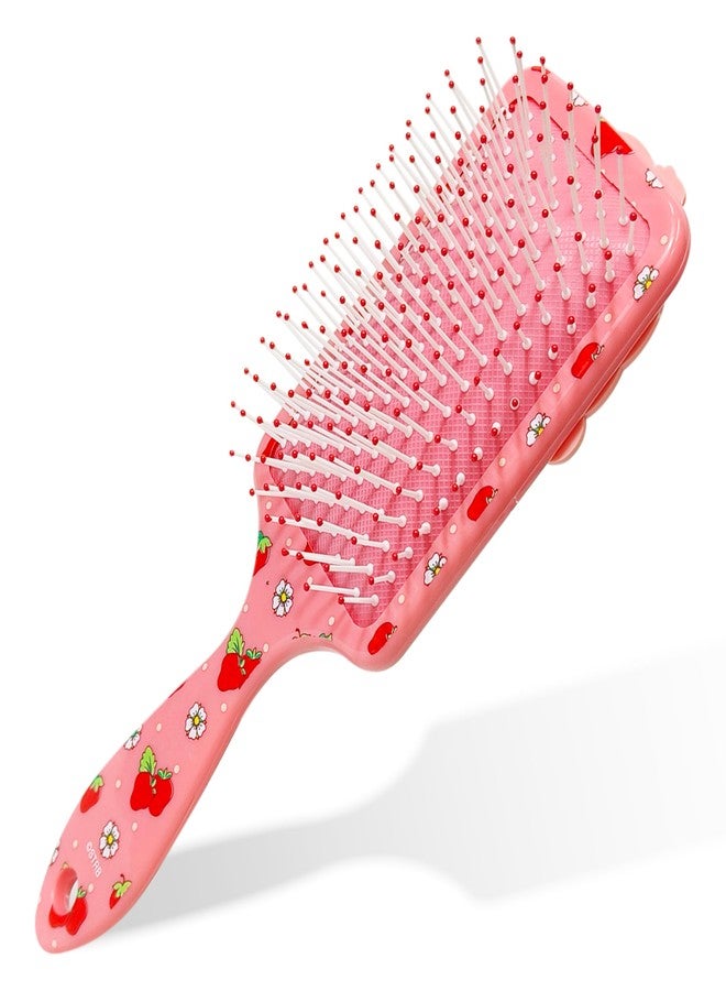LUV HER Kids’ Detangling Hair Brush - Fun Strawberry Shortcake Design, Gentle on Wet & Dry Hair, Ideal for Kids Ages 3+, Makes Hair Care Fun and Easy - Image 4