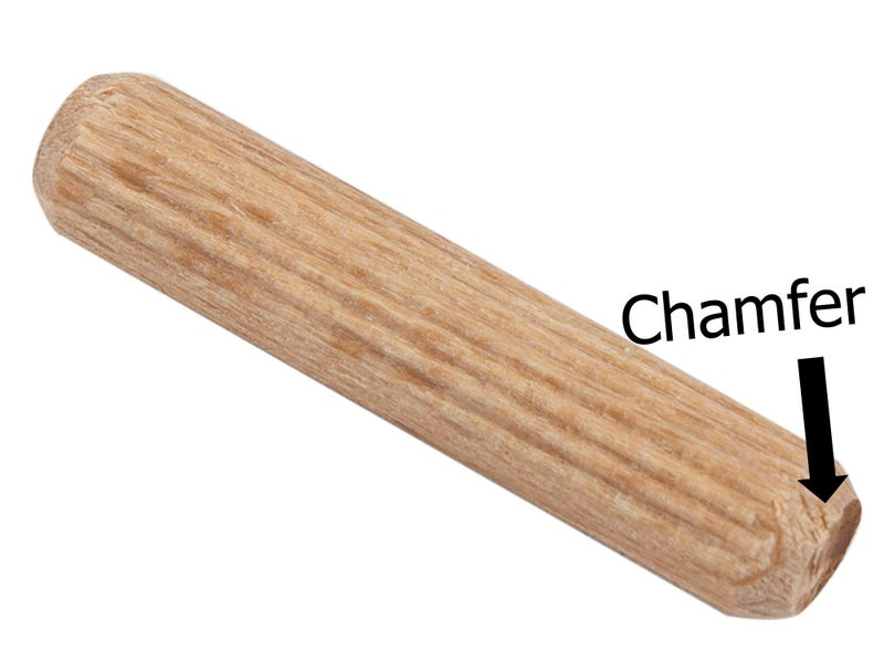 BICB 1/4″ X 1.5″ Fluted Beechwood Dowel Pins – 100 pcs Hardwood Alignment Dowels with Chamfered Ends for Fast Insertion & Strong Glue Joints - Image 4
