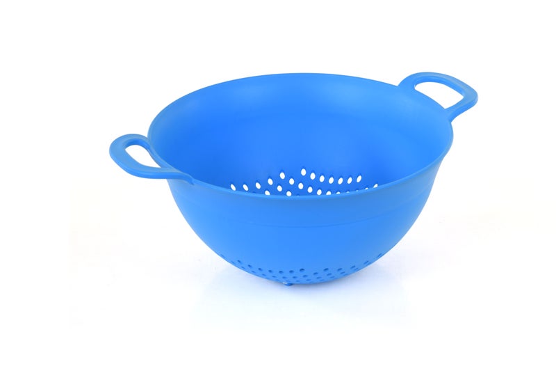 Mintra Colander with side handles in Plastic - 3.5 liters (Medium)| Color - Blue | Ideal for your daily kitchen needs - Image 1