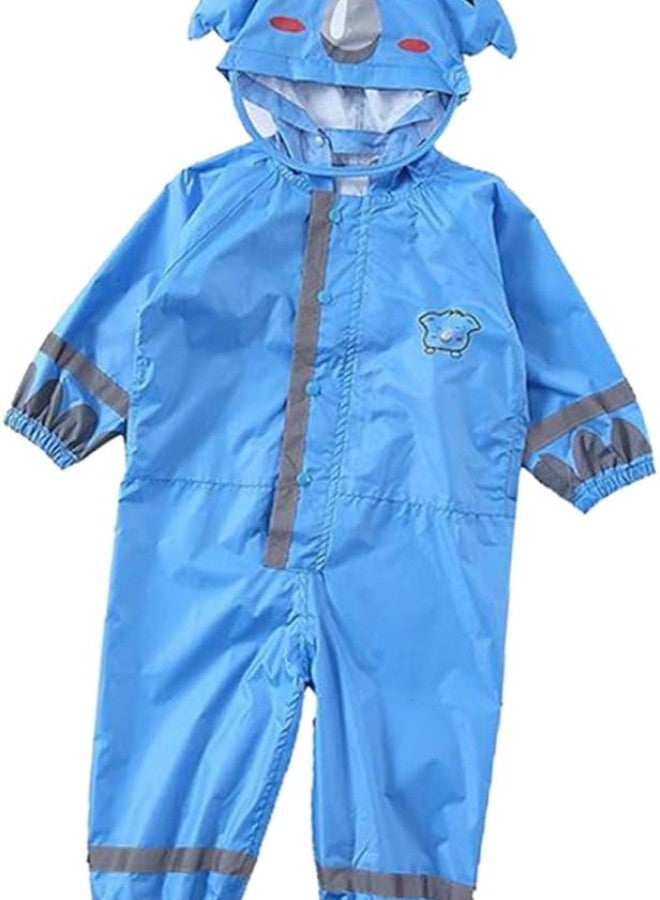 3-10 Years Old Children Raincoat Poncho Breathable for Student Rainwear - blue L, as described - Image 1
