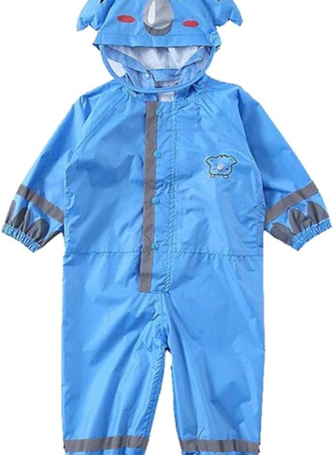3-10 Years Old Children Raincoat Poncho Breathable for Student Rainwear - blue L, as described - Image 2