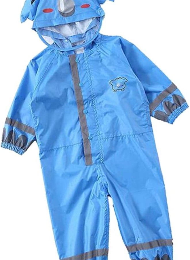 3-10 Years Old Children Raincoat Poncho Breathable for Student Rainwear - blue L, as described - Image 3