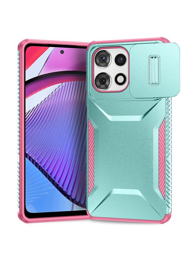 اس-توب جراب لهاتف Motorola Moto G Play 5G 2025 جراب هاتف منزلق مزود بدرع كاميرا - Image 1