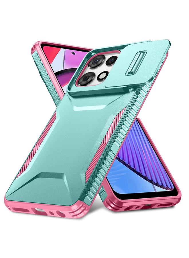 اس-توب جراب لهاتف Motorola Moto G Play 5G 2025 جراب هاتف منزلق مزود بدرع كاميرا - Image 2