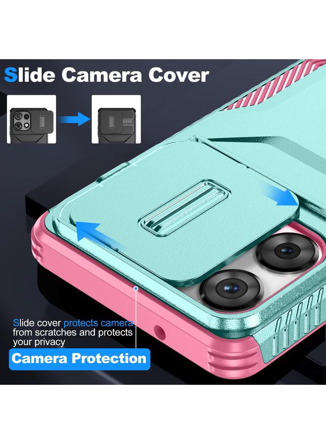 اس-توب جراب لهاتف Motorola Moto G Play 5G 2025 جراب هاتف منزلق مزود بدرع كاميرا - Image 3