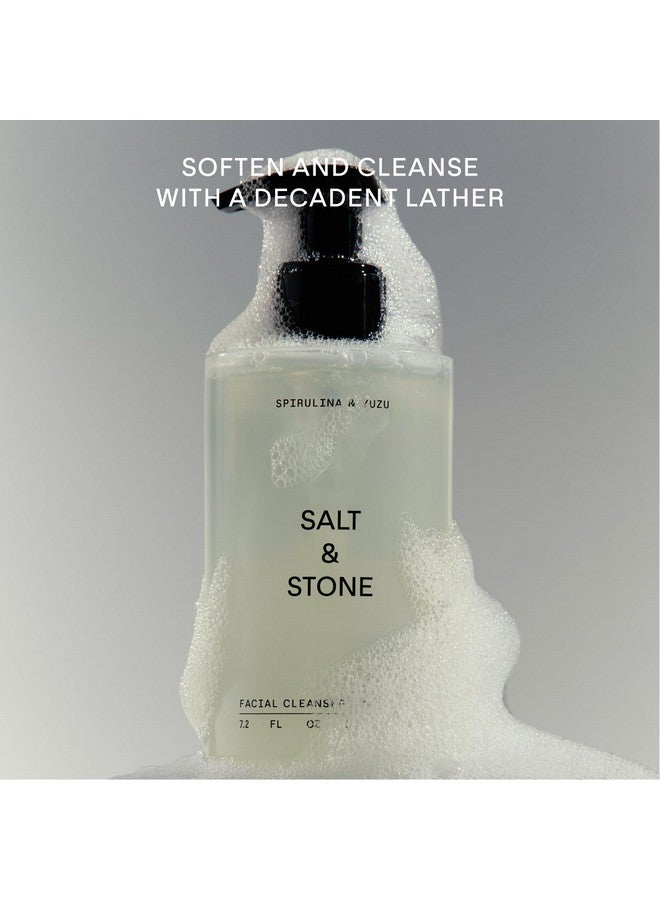 سولت اند ستون منظف الوجه سبيرولينا ويوزو، غسول لطيف للوجه، مزيل مكياج + يقلل المسام لجميع أنواع البشرة، نباتي (7.2 أونصة) - Image 4