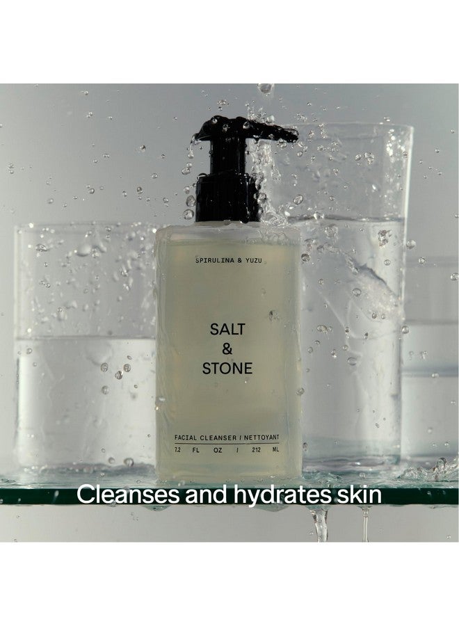 سولت اند ستون منظف الوجه سبيرولينا ويوزو، غسول لطيف للوجه، مزيل مكياج + يقلل المسام لجميع أنواع البشرة، نباتي (7.2 أونصة) - Image 2