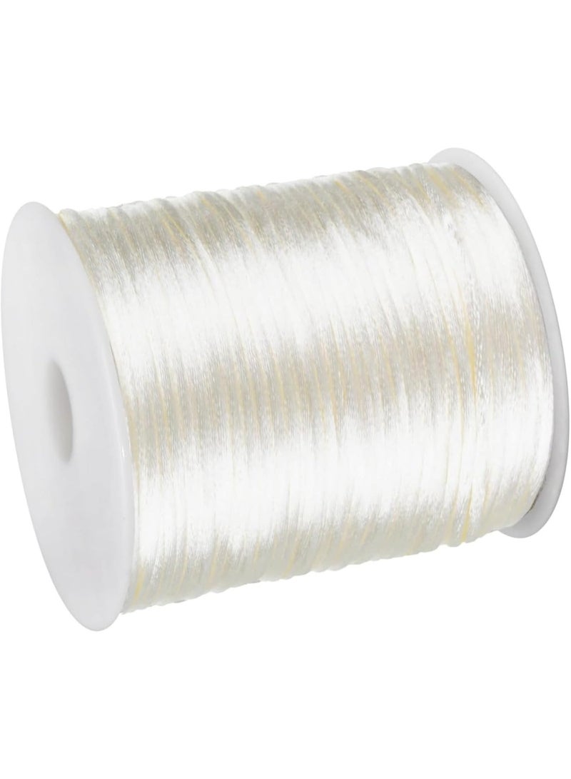 75-meter Nylon Satin Rattail Cord For Chinese Knotting Rattail Beading Macrame Friendship Bracelet Jewelry Making - Image 1