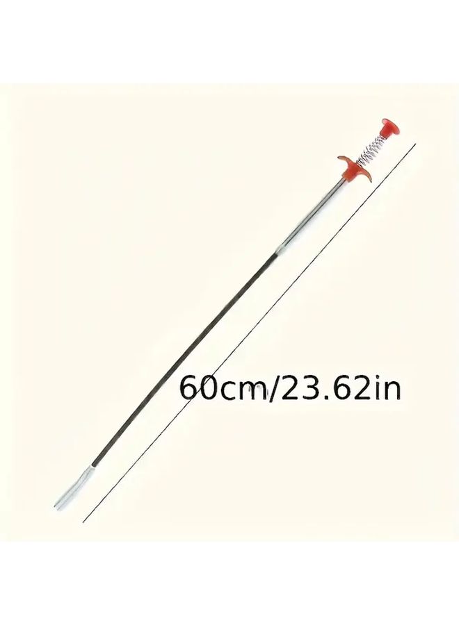 Drain Pipe Unblocker 23.62 Inch Toilet Clog Remover With 4 Flexible Jaws - Image 2