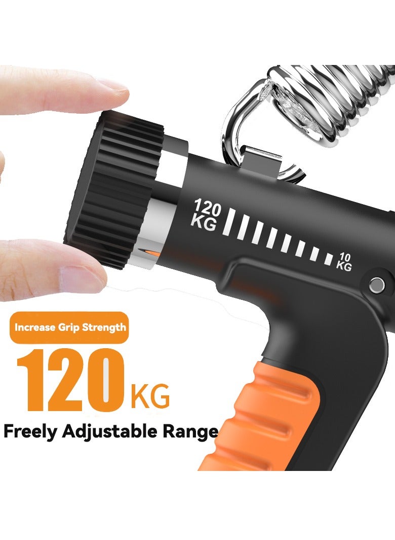 KASTWAVE Hand Grip Strengthener, with Counter, Hand Dynamometer Grip Strength Trainer, Heavy Duty Finger Strength Training Finger Exerciser, Hand Exerciser, for Muscle Building and Injury Recover, Pianist - Image 3