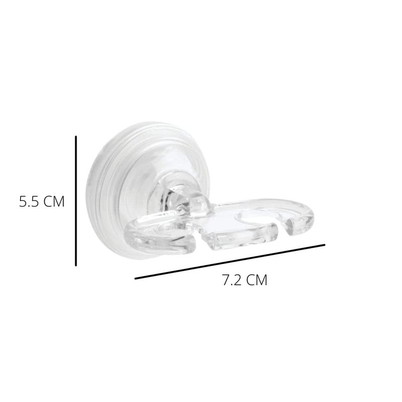 InterDesign iDesign BPA-Free Plastic Bathroom Suction Toothbrush Holder - 2.75" x 2.25" x 2", Clear - Image 5
