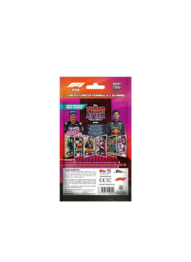 Topps Topps F1 Turbo Attax 2022 - Trading and collectable Card Game (Multi Pack of 4)  - Image 2
