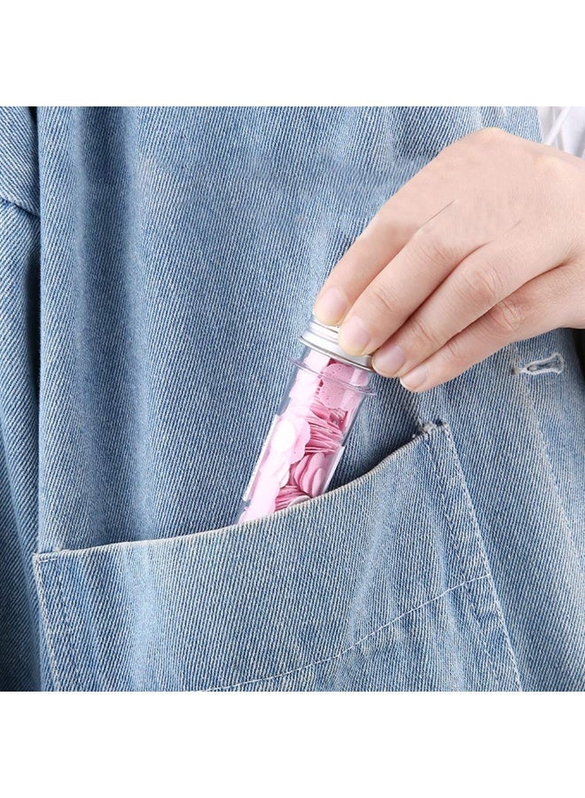 Scented paper soap flakes for personal care and bathing, soap petals in a small tube bottle, thin soap strips that dissolve easily for hand washing, value pack of 3 tubes of mini colored paper soap ideal for camping and hiking. - Image 5