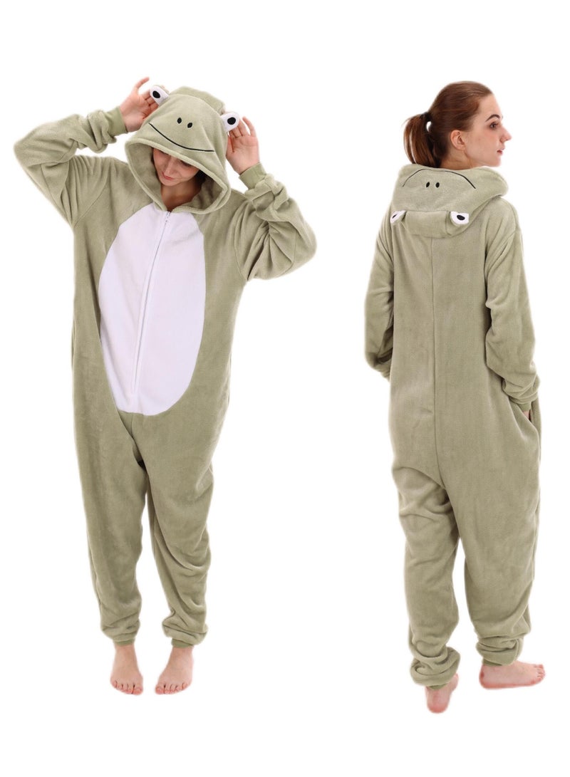 Snug Fit Unisex Adult Onesie Pajamas,  Cosplay Animal One Piece Halloween Costume Sleepwear Homewear  - Image 1