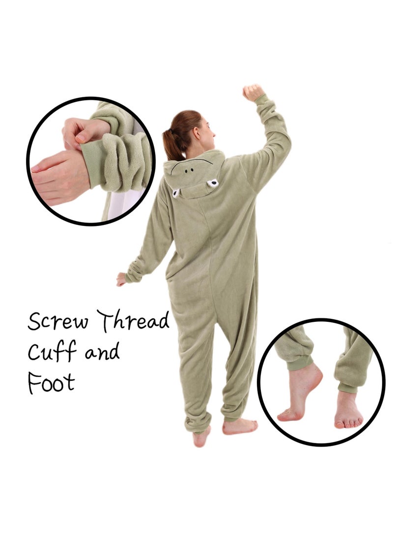 Snug Fit Unisex Adult Onesie Pajamas,  Cosplay Animal One Piece Halloween Costume Sleepwear Homewear  - Image 5