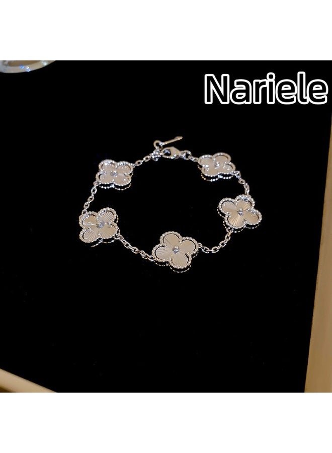 Nariele New Multifunctional And Minimalist Four Leaf Flower Bracelet