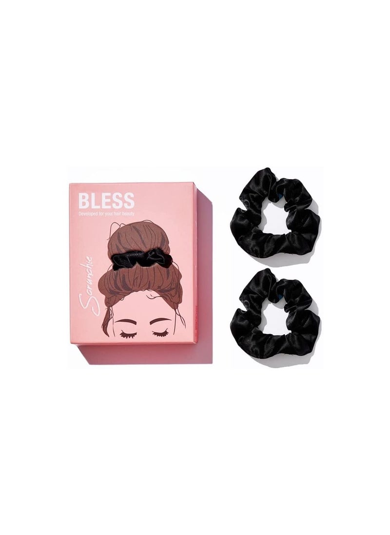 Bless Bless Scrunchies Black ( 2 PCS ) 