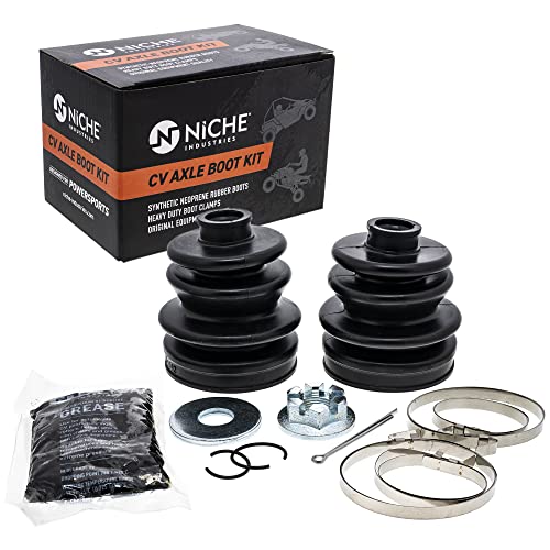 NICHE Front Rear CV Axle Boot Kit For Arctic Cat 500 TRV TBX 400 300 650 250 Replaces 1436-207 - Image 1