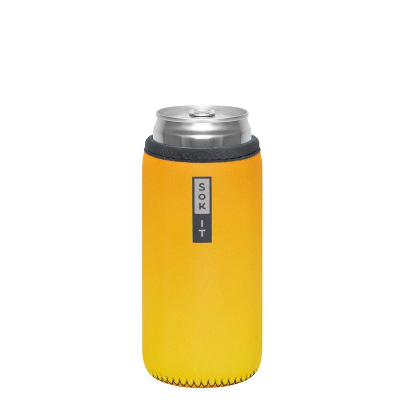 Sok It Can Sok Sleeve for Beer & Soda Insulated Neoprene Cover (Mango Ombre  12oz Slim Can Sleeve) - Image 1