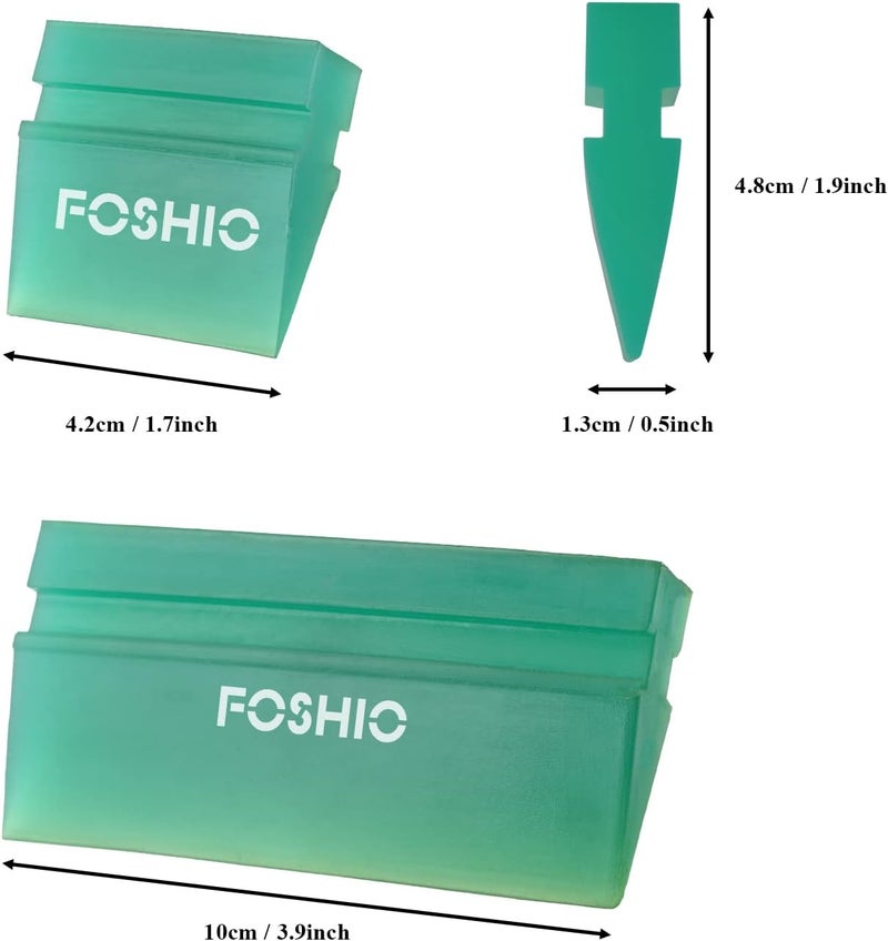 FOSHIO Green Mini Squeegee Window Film Tools ,Rubber Squeegee Water Blade Decal Wrap Applicator Car Home Tint - Image 4