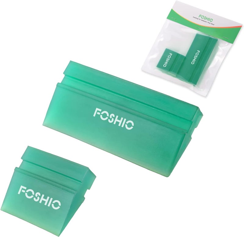 FOSHIO Green Mini Squeegee Window Film Tools ,Rubber Squeegee Water Blade Decal Wrap Applicator Car Home Tint - Image 1