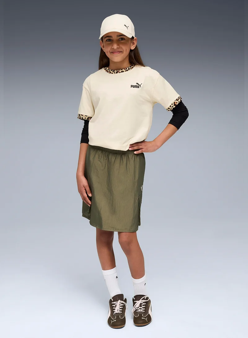 PUMA Youth Bowtique Midi Woven Cargo Skirt